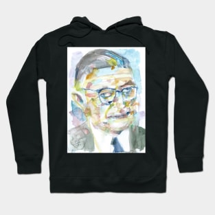 SARTRE - watercolor portrait .€ Hoodie